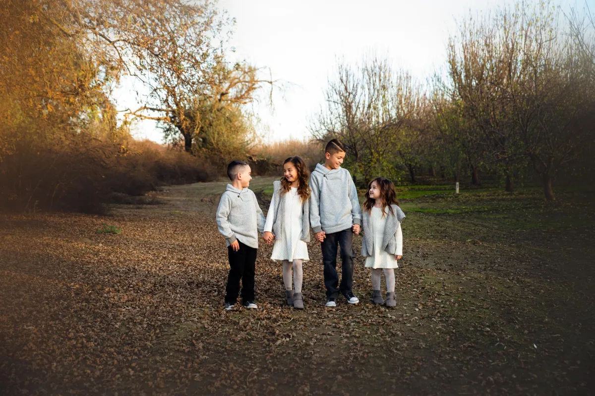 Fall family portraits in Lemoore, CA