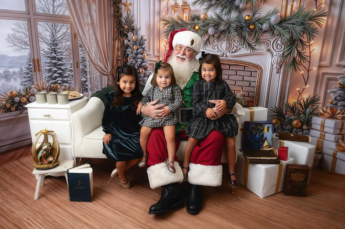 Fall Family Portrait Sessions displayed on a canvas above a couch by Fresno Photographer Christina Baltazar