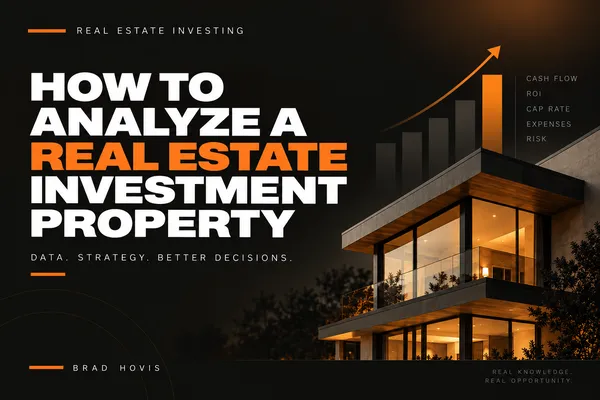 How to Analyze a Real Estate Investment Property | Brad Hovis