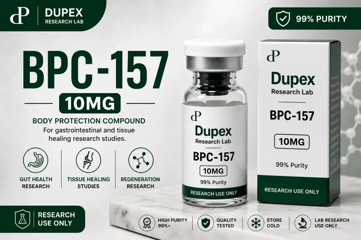 BPC-157 10MG for Gastrointestinal and Tissue Healing Research