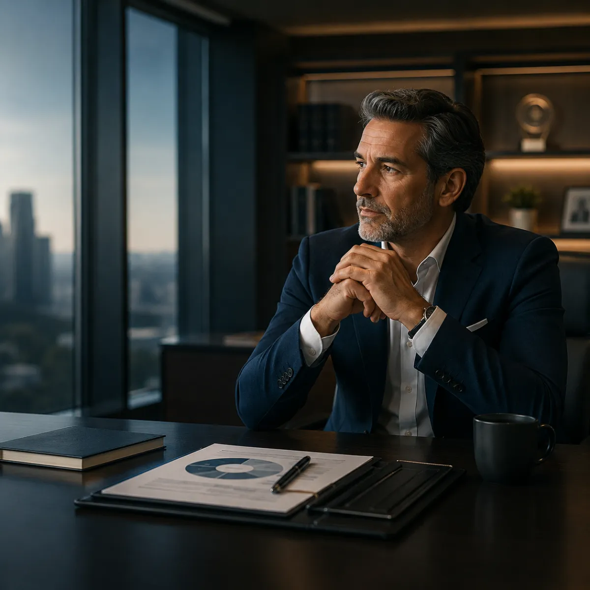 Business owner considering business continuity and succession planning