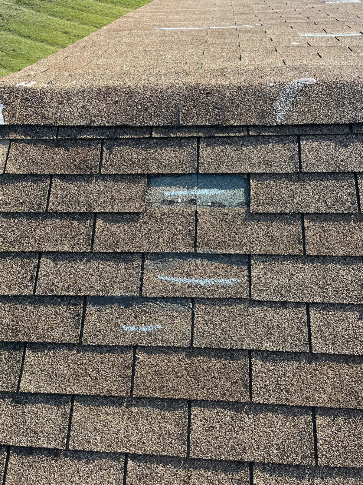 a shingle roofing facing a heavy rain