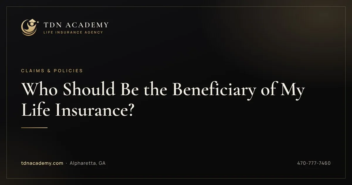 Who Should Be the Beneficiary of My Life Insurance?