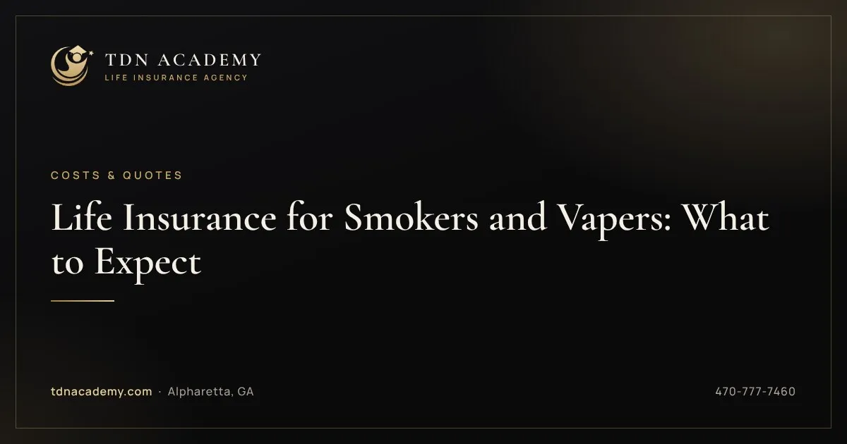 Life Insurance for Smokers and Vapers: What to Expect