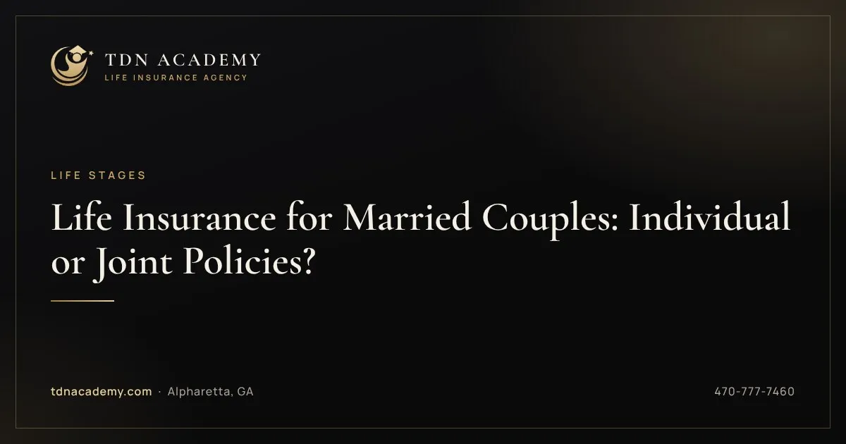 Life Insurance for Married Couples: Individual or Joint Policies?