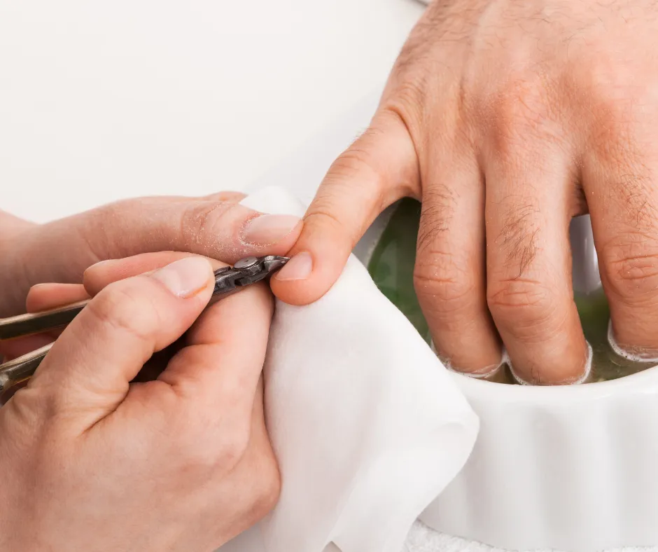 Premium grooming tools and skincare products used at May I Groom You