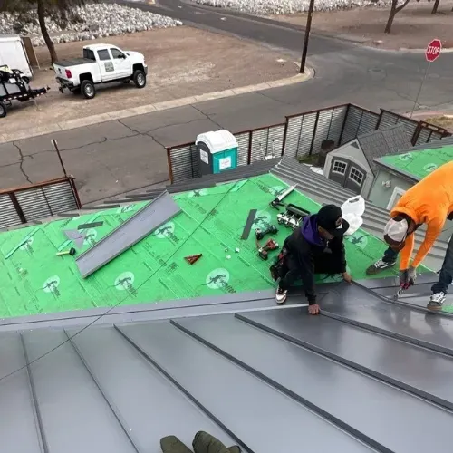 Peoria metal roof install