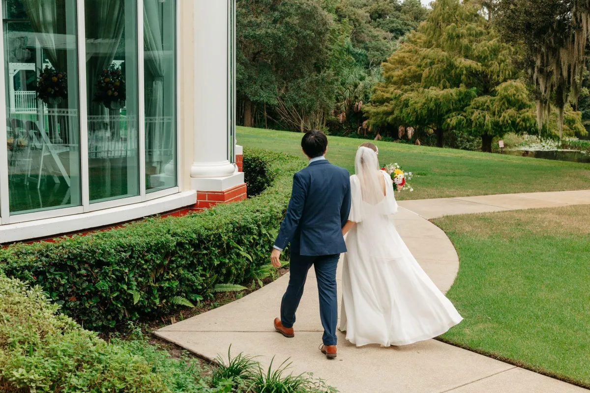 Couple getting married at Lake Mary Events Center