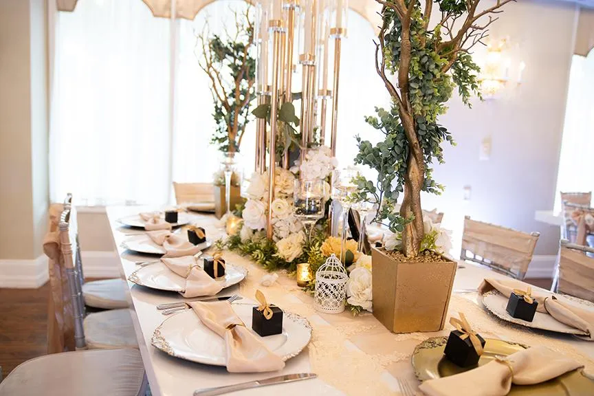 Wedding flat lay with rings, shoes, bouquet, and bridal accessories in Orlando