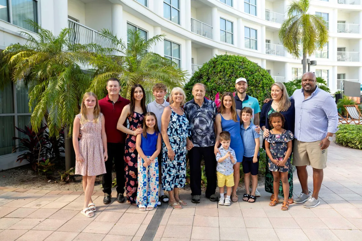 Family photos at Melia Orlando Celebration Hotel