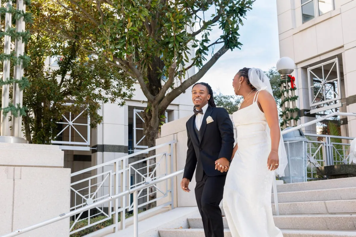 Fine artWall portrait of engaged couple