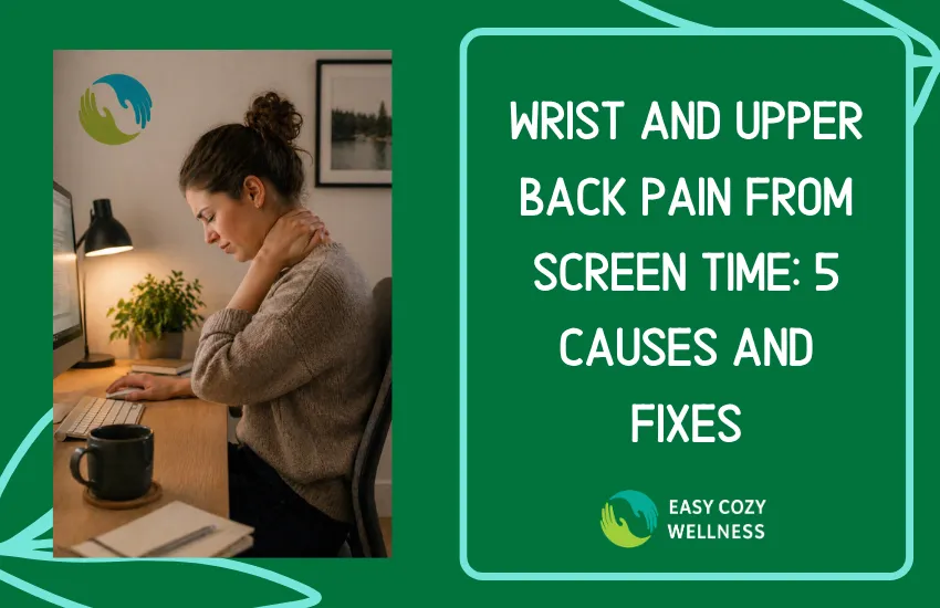 wrist and upper back pain screen time causes Nanaimo
