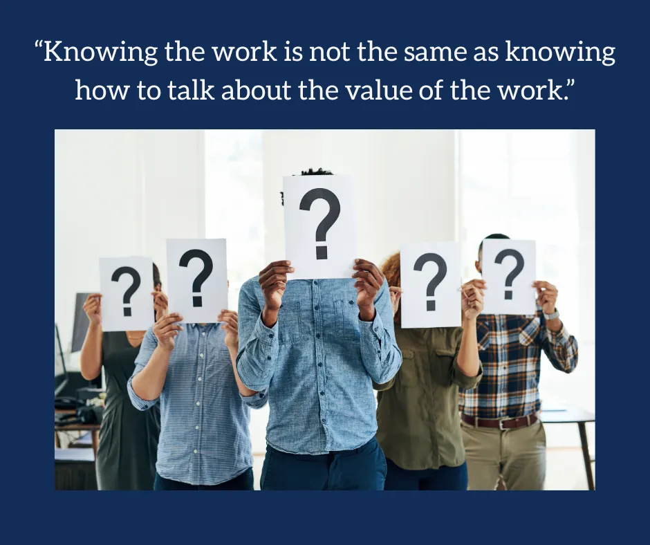 knowing the work is not the same as talking about the work