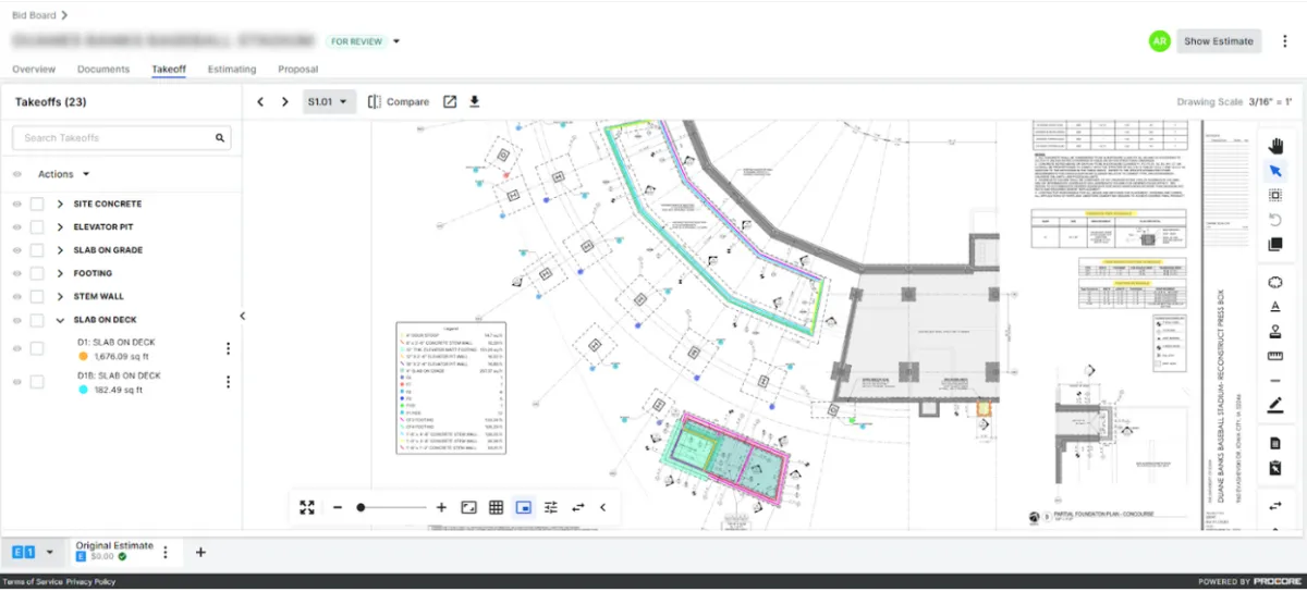 Construction takeoff software.