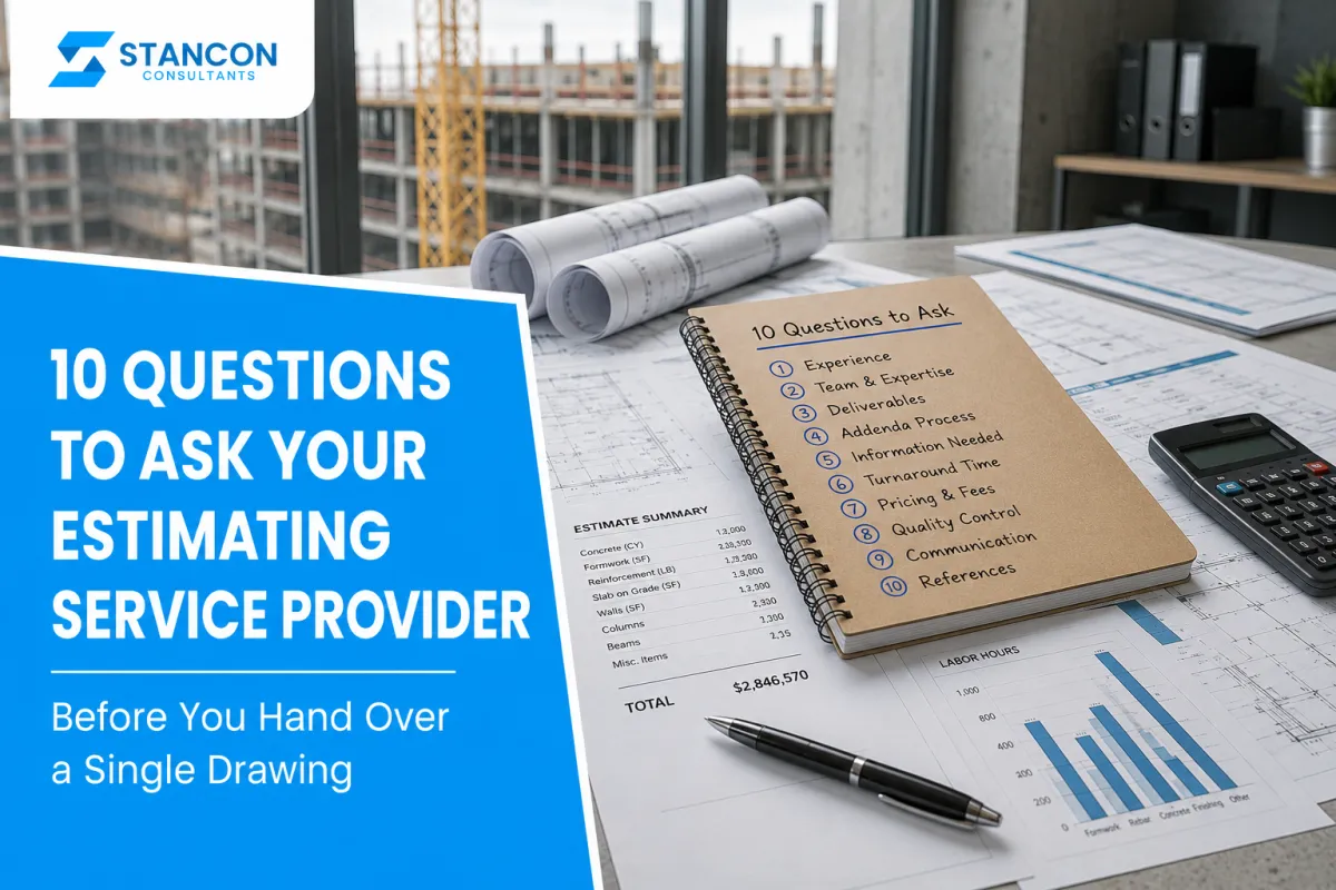 10 Questions to Ask Your Estimating Service Provider Before You Hand Over a Single Drawing