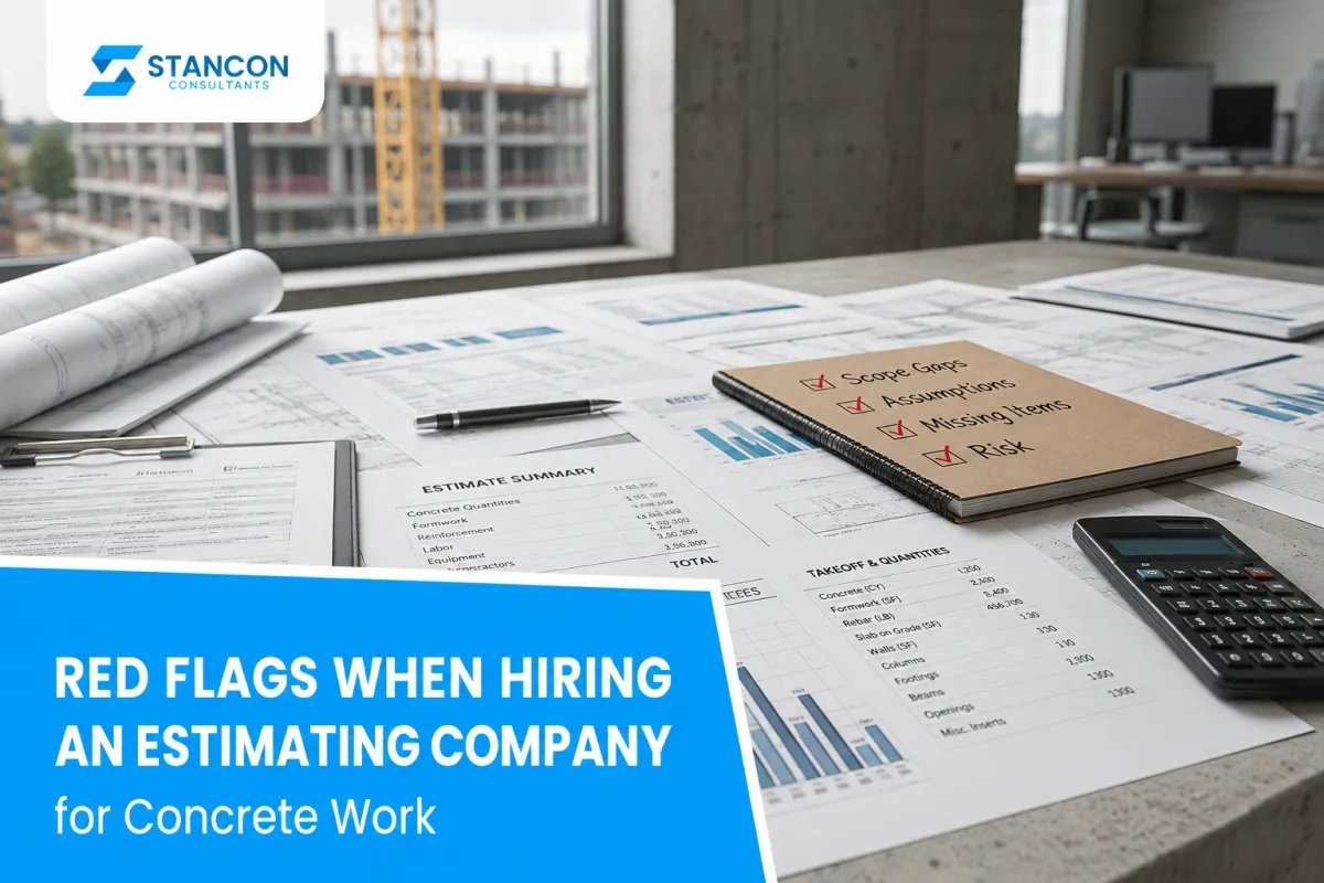 Red Flags to Watch Out For When Hiring an Estimating Company for Concrete Work