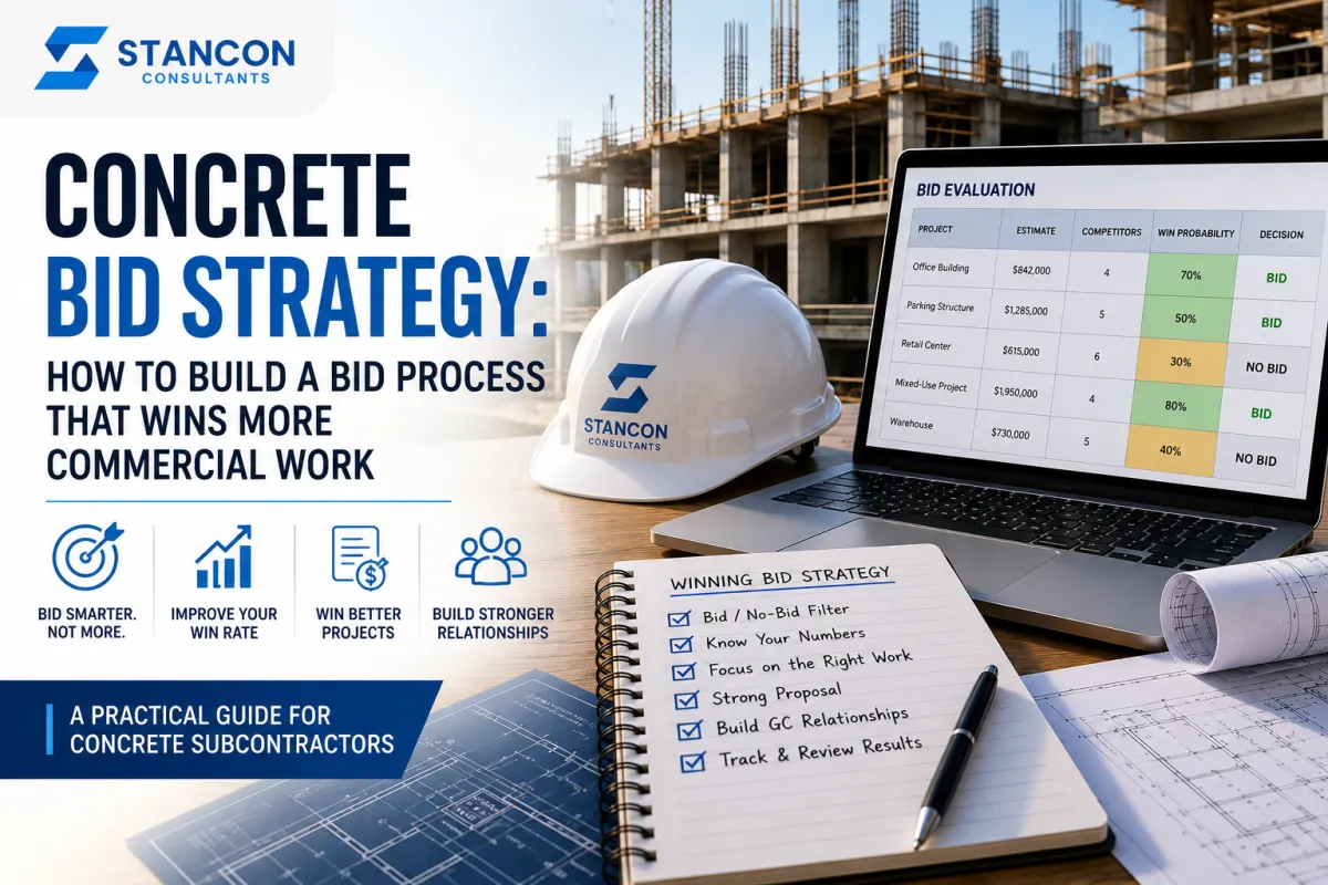 Concrete bid strategy