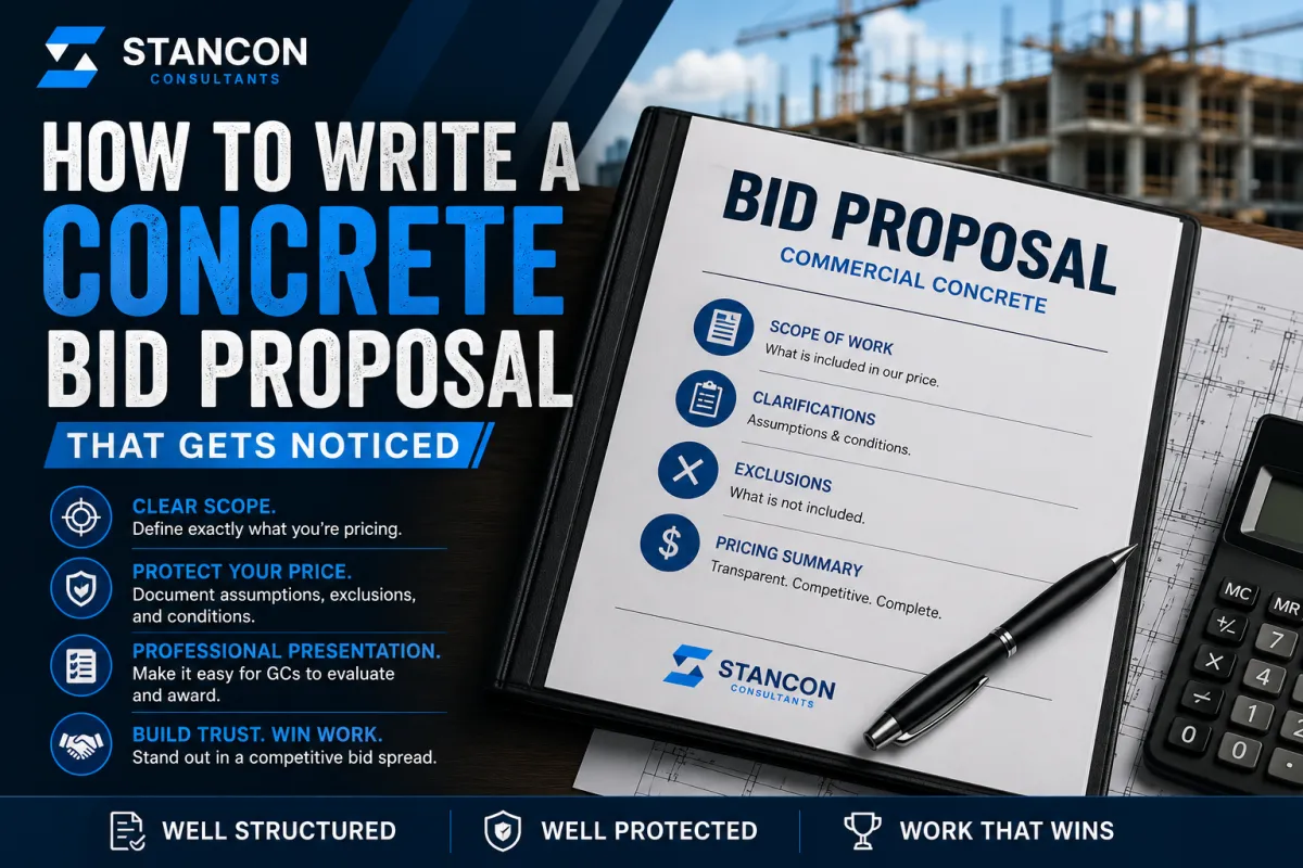 How to Write a Concrete Bid Proposal That Gets Noticed