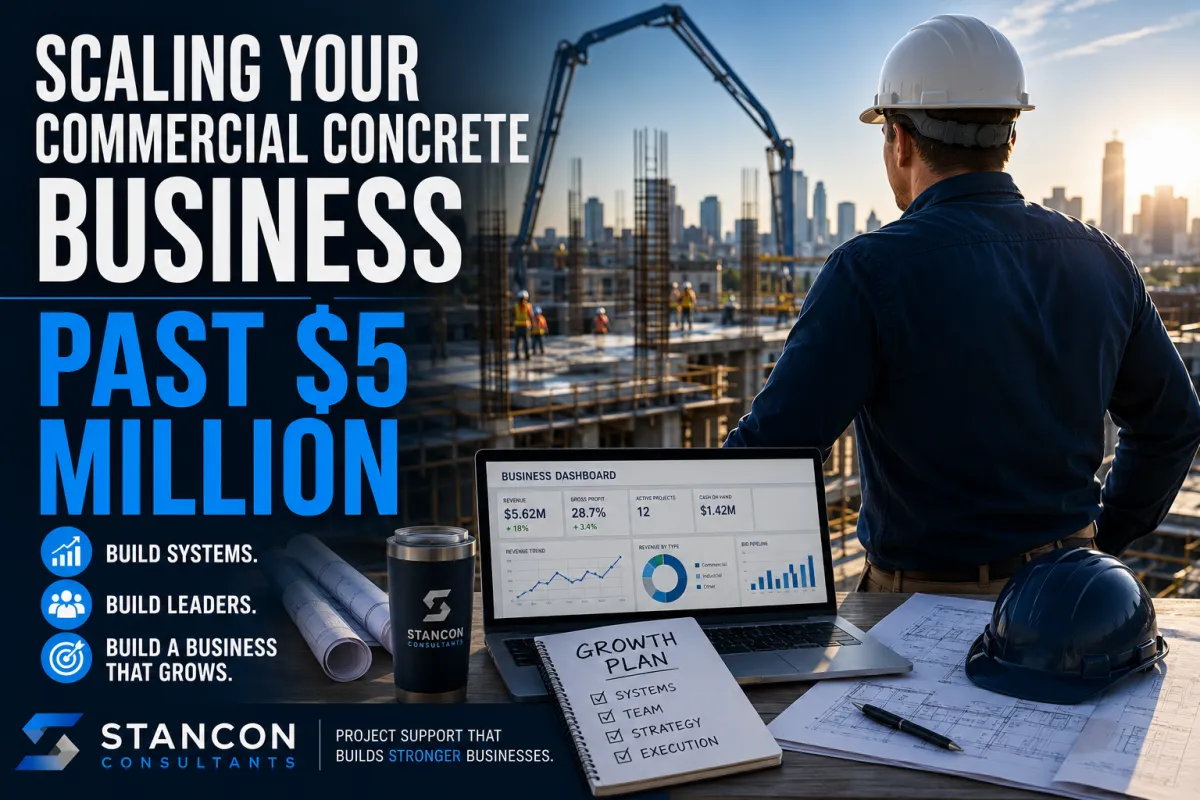 How to Scale Your Commercial Concrete Business Past $5 Million