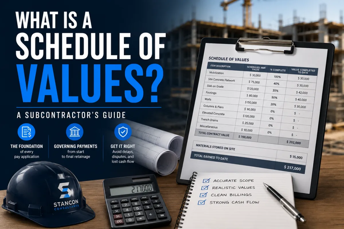 Schedule of Values Construction
