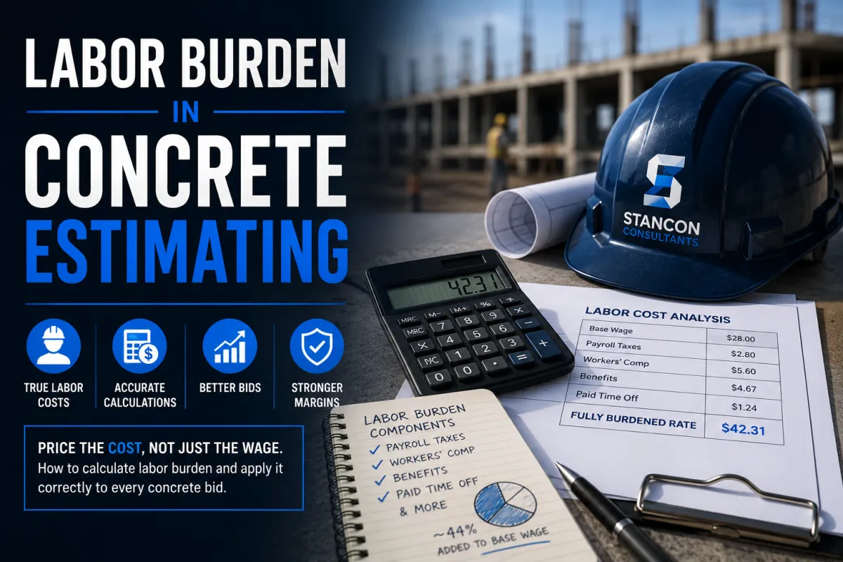 Labor Burden in Concrete Estimating