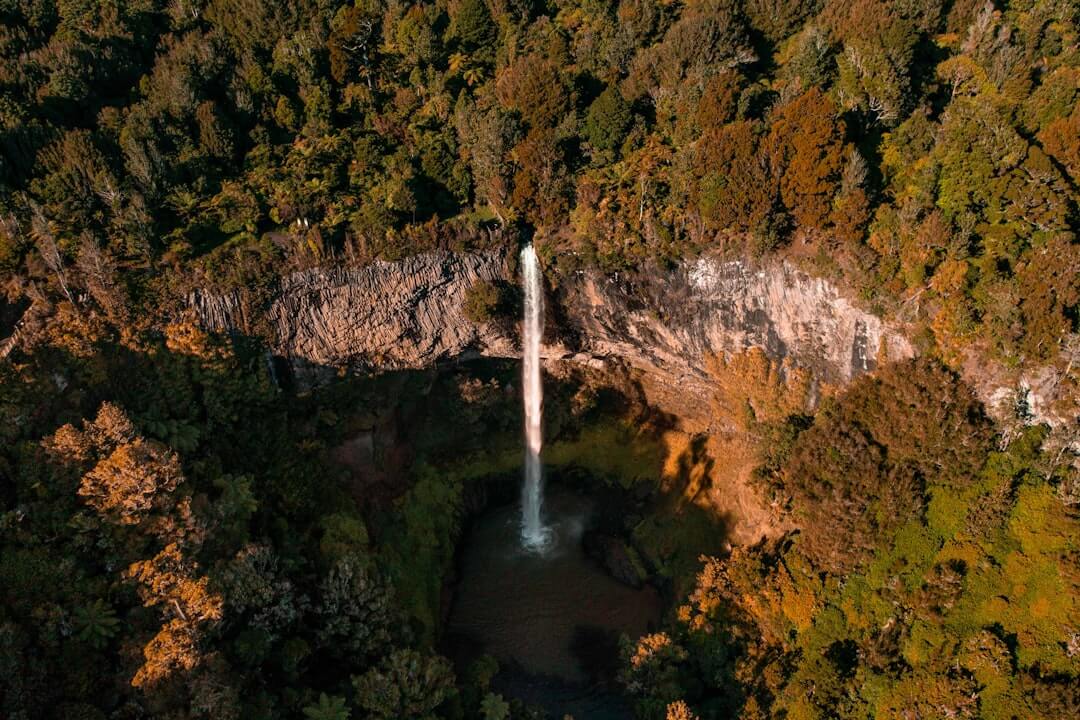 Bridal Veil Falls near Raglan featured on a Classic Car Tours scenic tour in Waikato, New Zealand