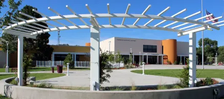 Small front porch deck with stairs in downtown Farmington