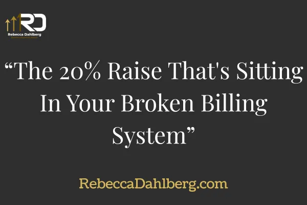 The 20% Raise That's Sitting In Your Broken Billing System