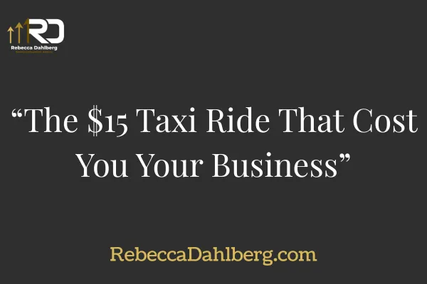 The $15 Taxi Ride That Cost You Your Business
