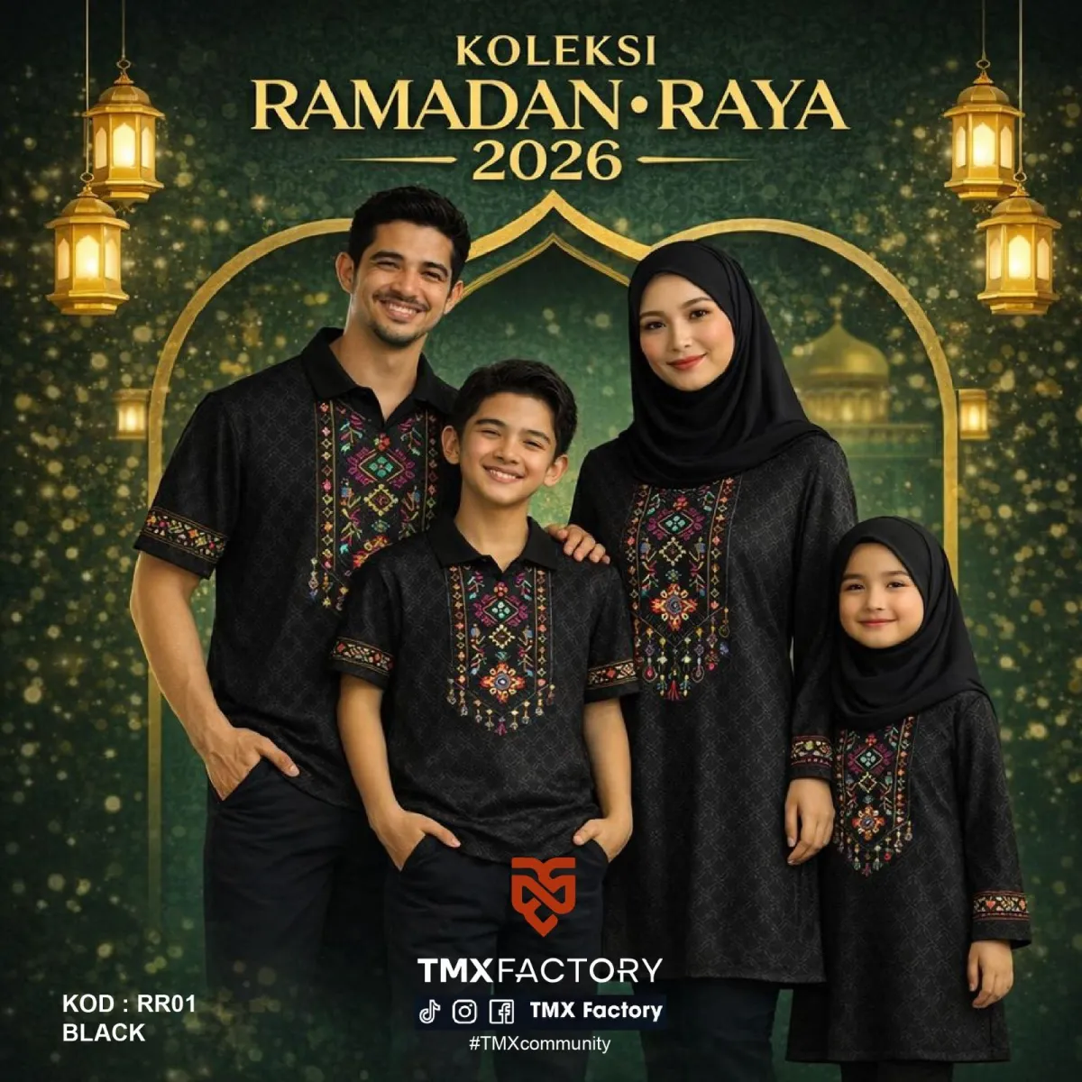 Keluarga Malaysia bergaya sedondon untuk Ramadan & Raya