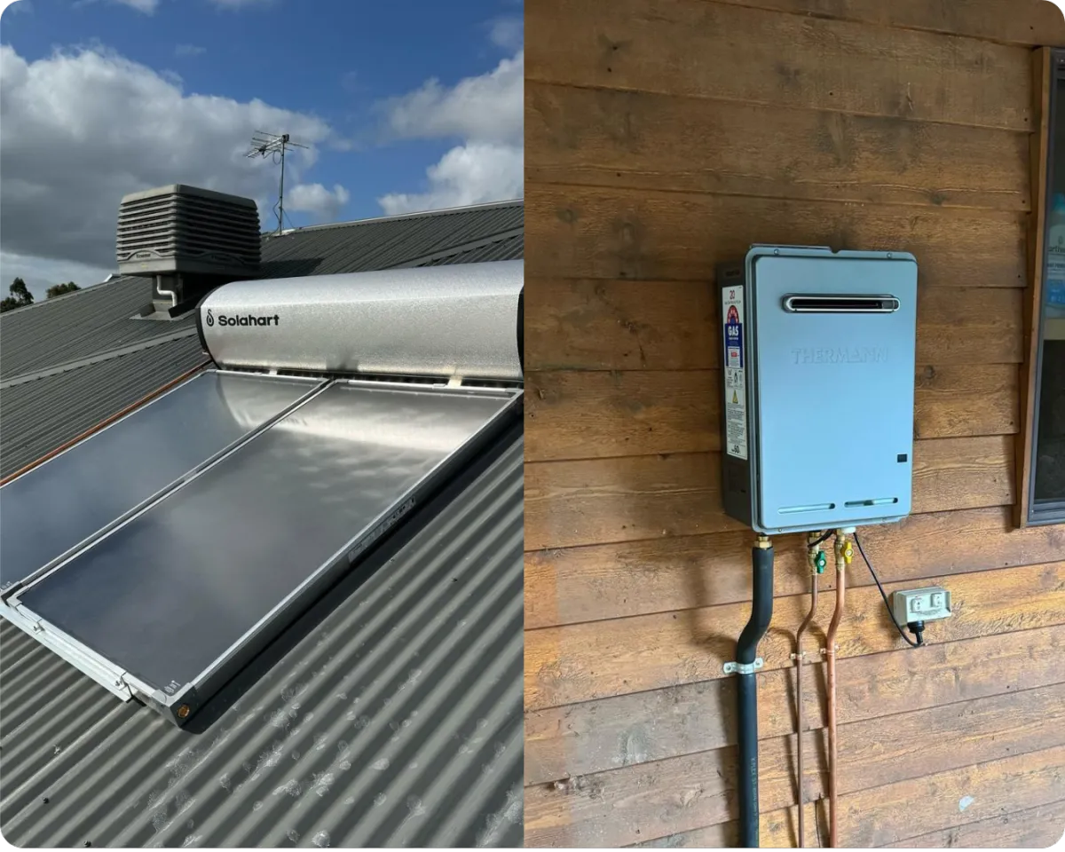 Hot water services by PlumbWest