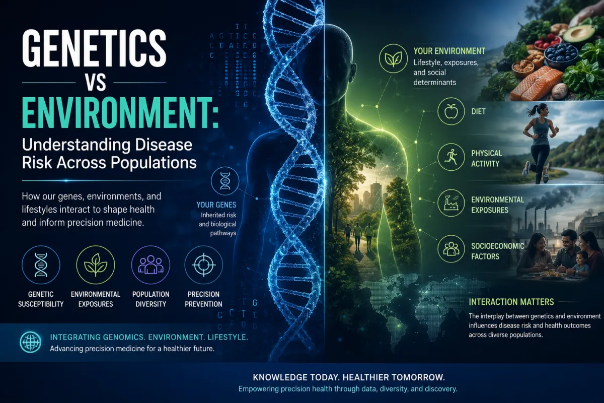 Genetics vs Environment: Understanding Disease Risk Across Populations