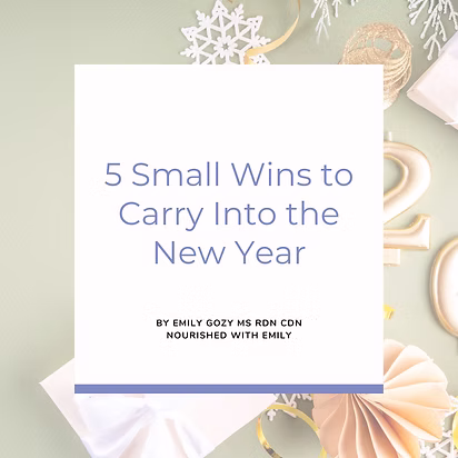 5 Small Wins to Carry Into the New Year