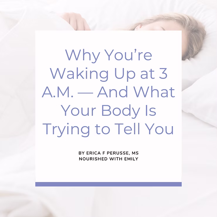 Why You’re Waking Up at 3 A.M. — And What Your Body Is Trying to Tell You