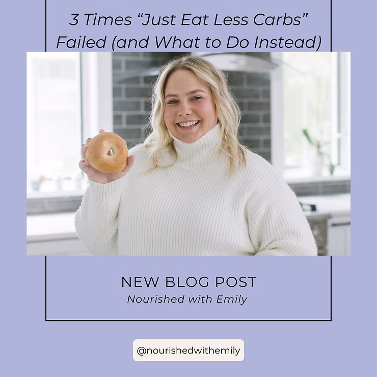 3 Times “Just Eat Less Carbs” Failed (and What to Do Instead)