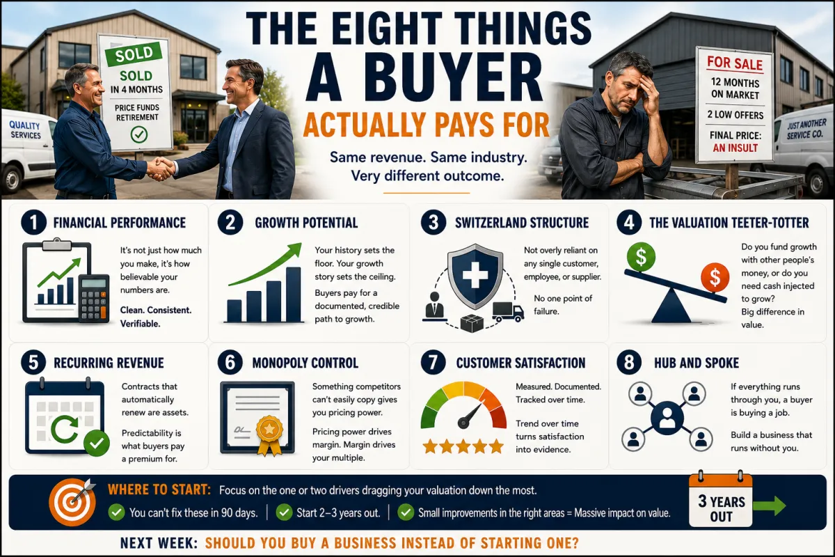 The Eight Things a Buyer Actually Pays For