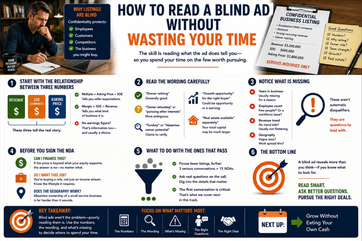 How to Read a Blind Ad Without Wasting Your Time