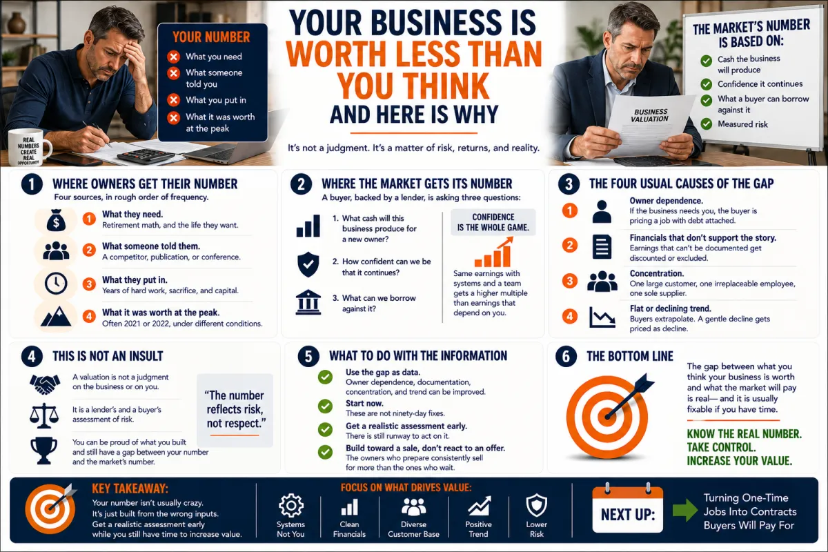 Your Business Is Worth Less Than You Think, and Here Is Why