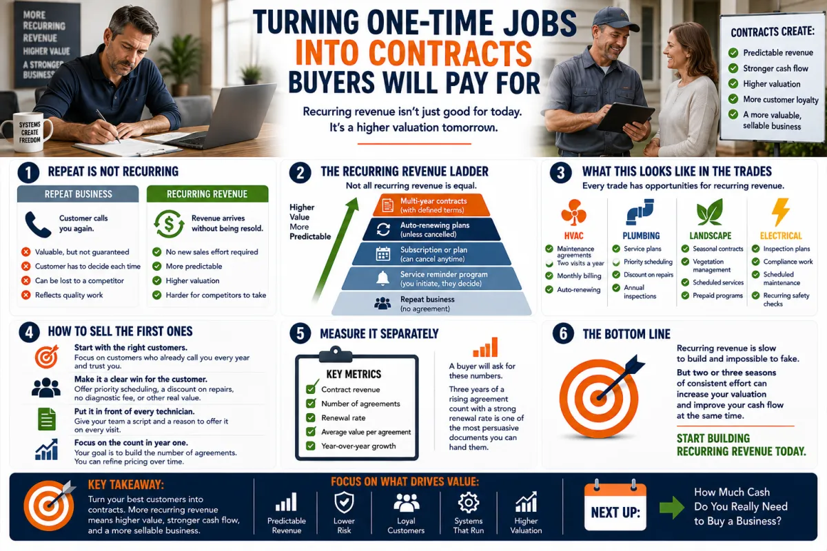 Turning One-Time Jobs Into Contracts Buyers Will Pay For