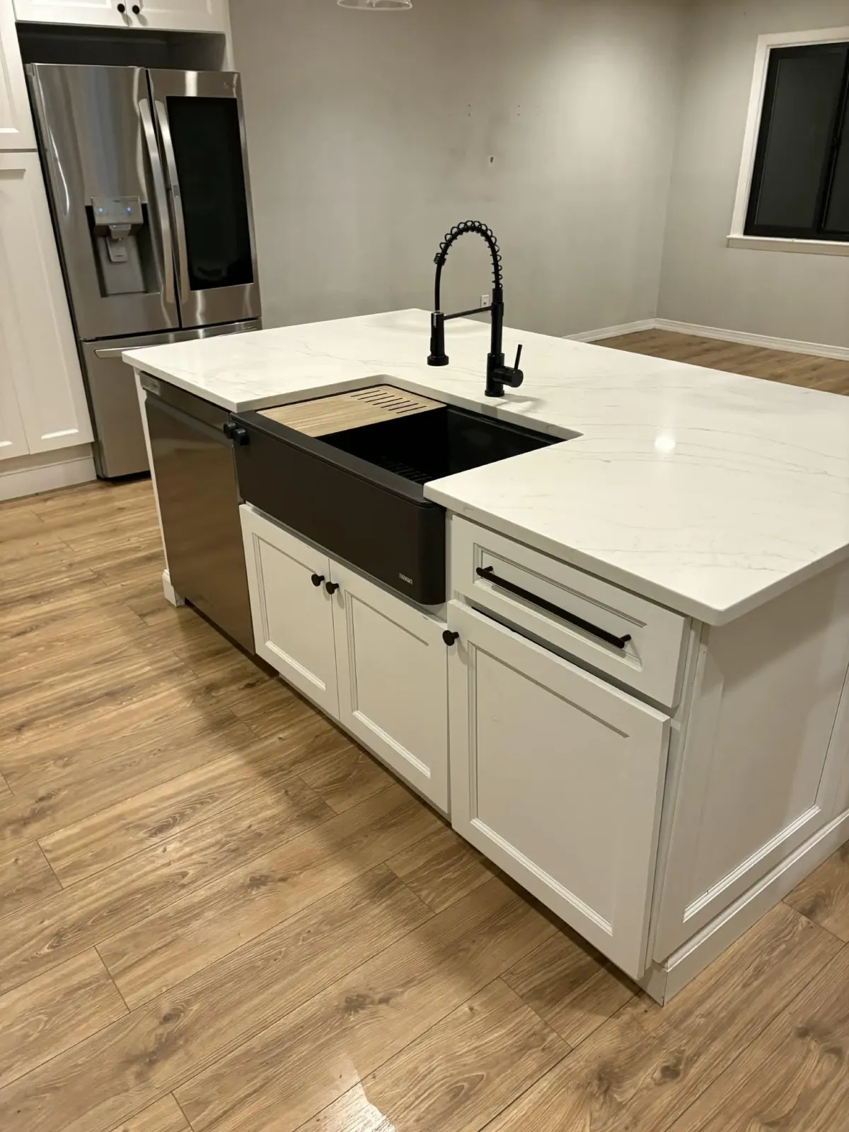 After cleaning kitchen