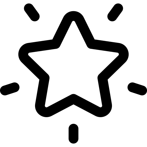 icona di stella che brilla