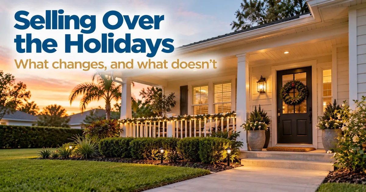 Selling Over the Holidays: What Changes Between Thanksgiving and New Year's, and What Doesn't