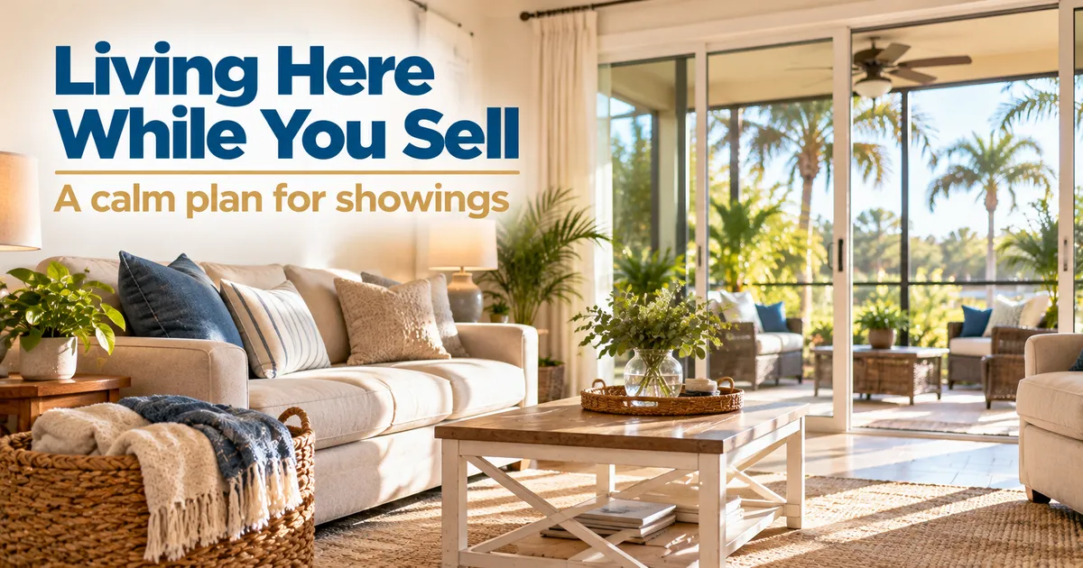 Living in Your Home While It's for Sale: A Calm Plan for Showings