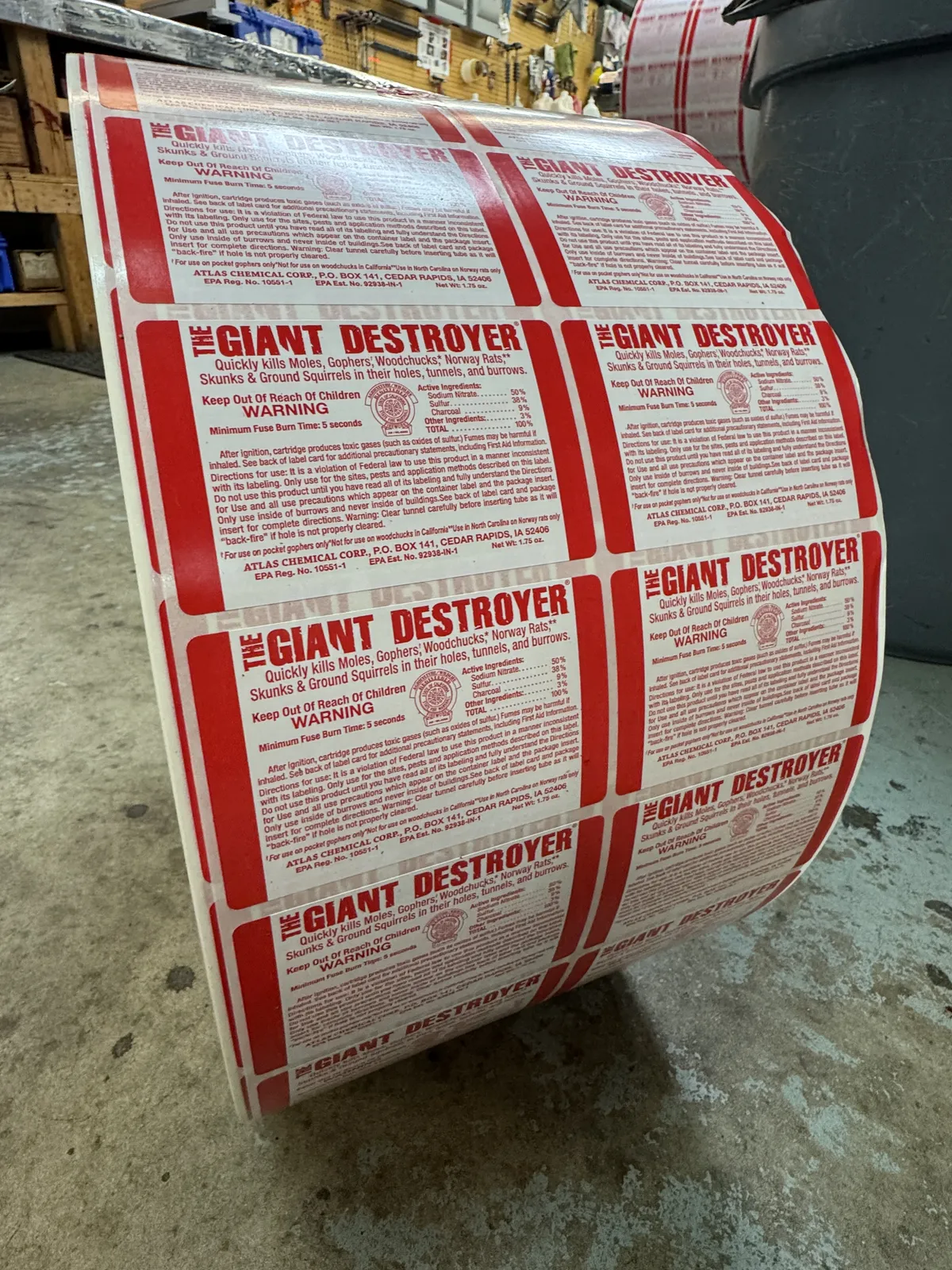 Warning and instruction labels with high contrast and smear-proof coatings