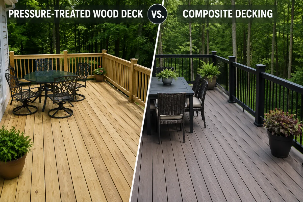 Wood vs. Composite Deck Cost in Arkansas