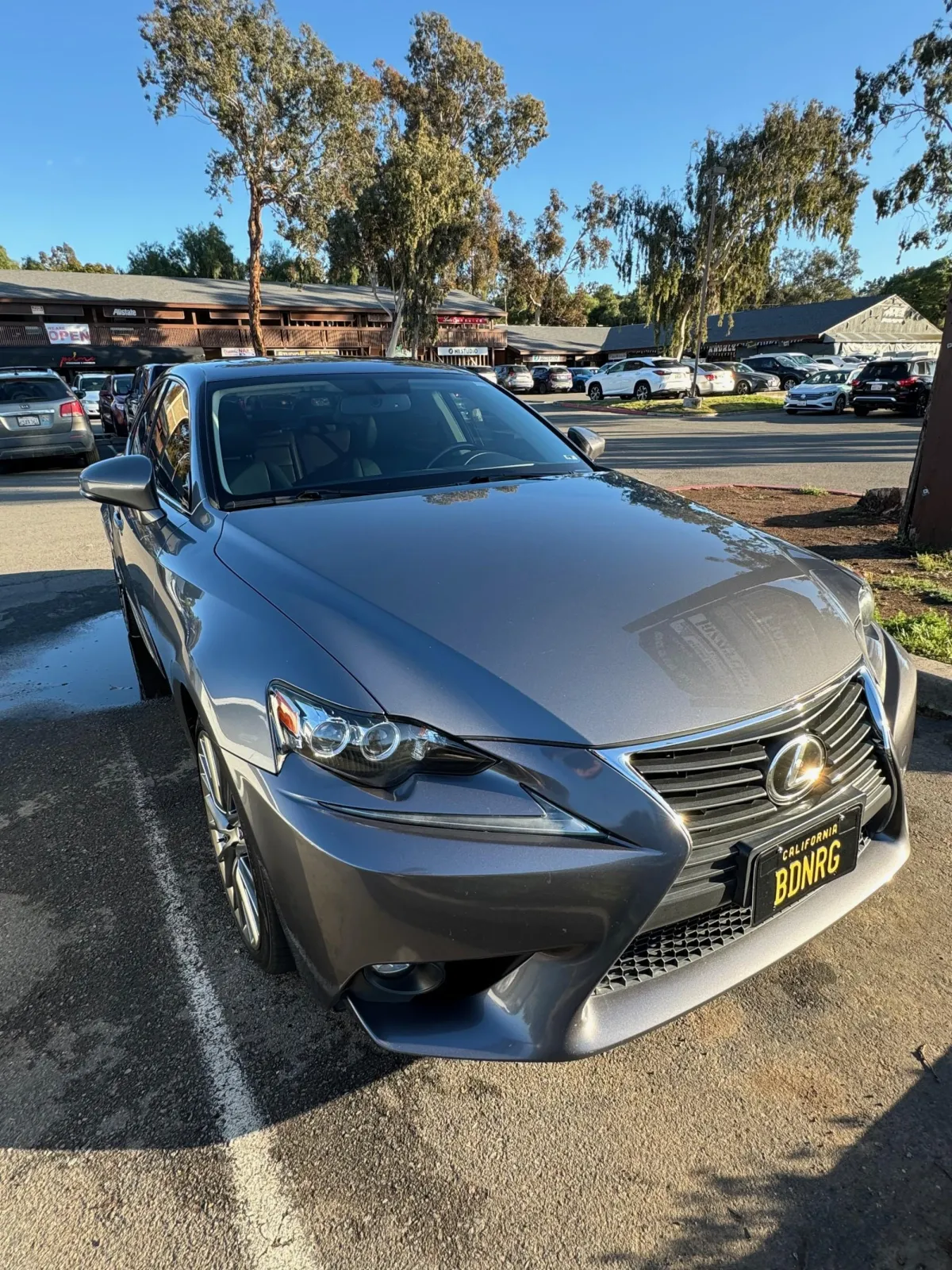 front view of clean car