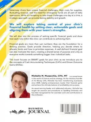 Back cover of Elevate training book with author bio and summary text