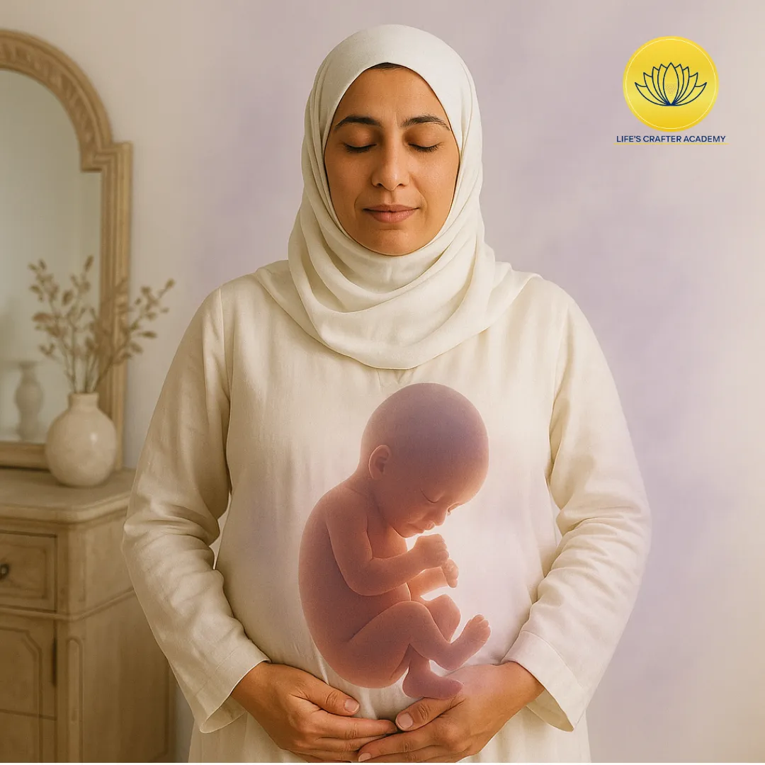 جين داخل رحم الأم في صورة واقعية