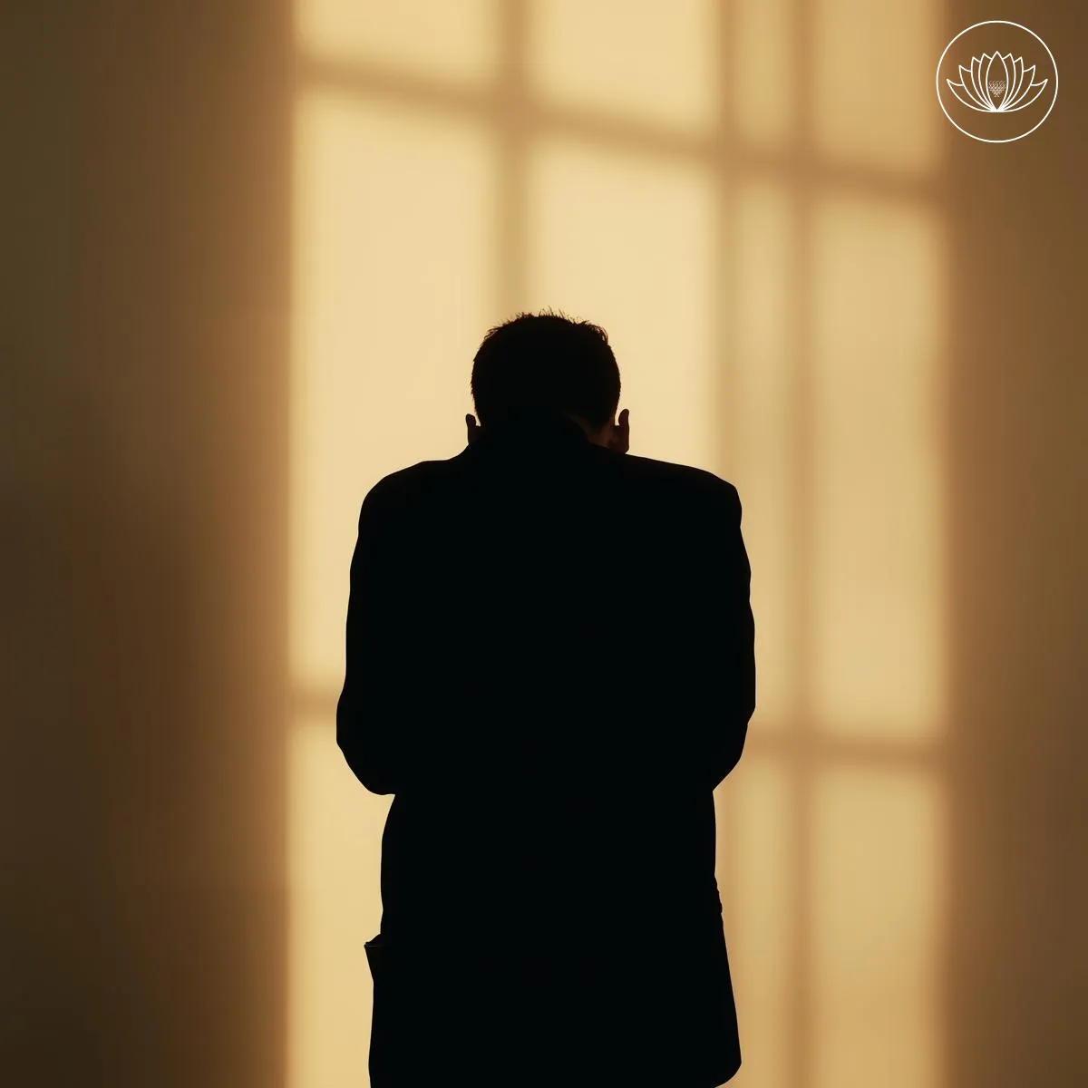 صورة خلفية لشخص يبدو كتفيه مثقلان بأحمال وكأ،ه يحمل هموم كثيرة، الثقل المشاعري يعبر عنه من خلال وضعية الجسمي