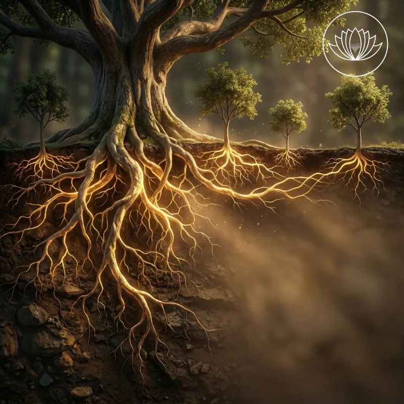 فك شيفرة الجذور — الصدمات الموروثة والنظام العائلي في رحلة الحج الداخلي